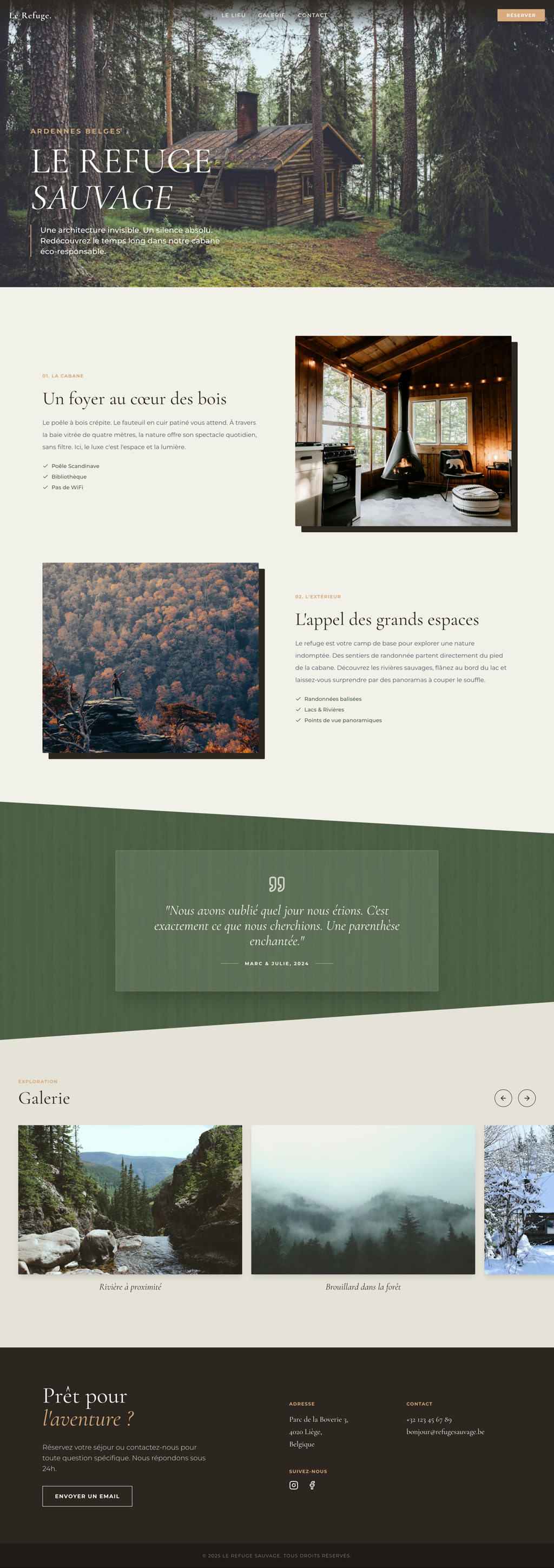 Modèle Hébergement